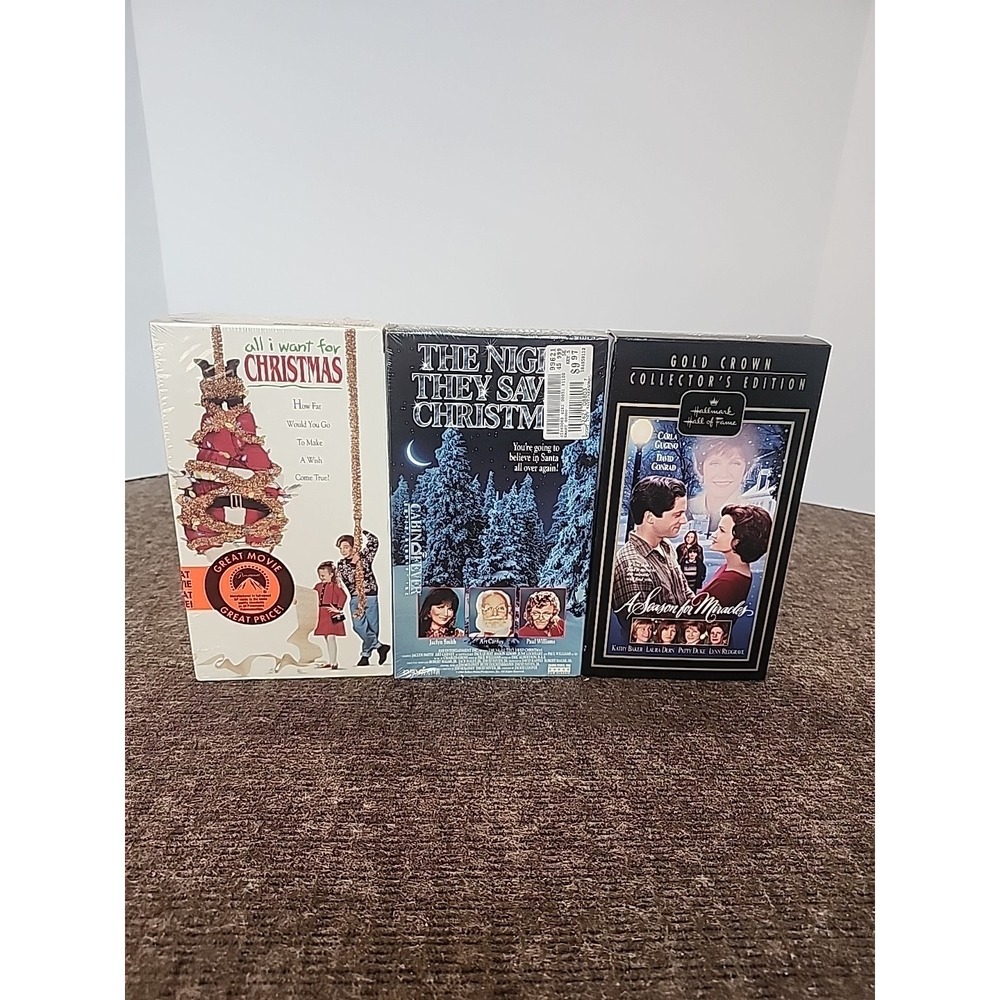 vhs lot 3 Christmas Movies